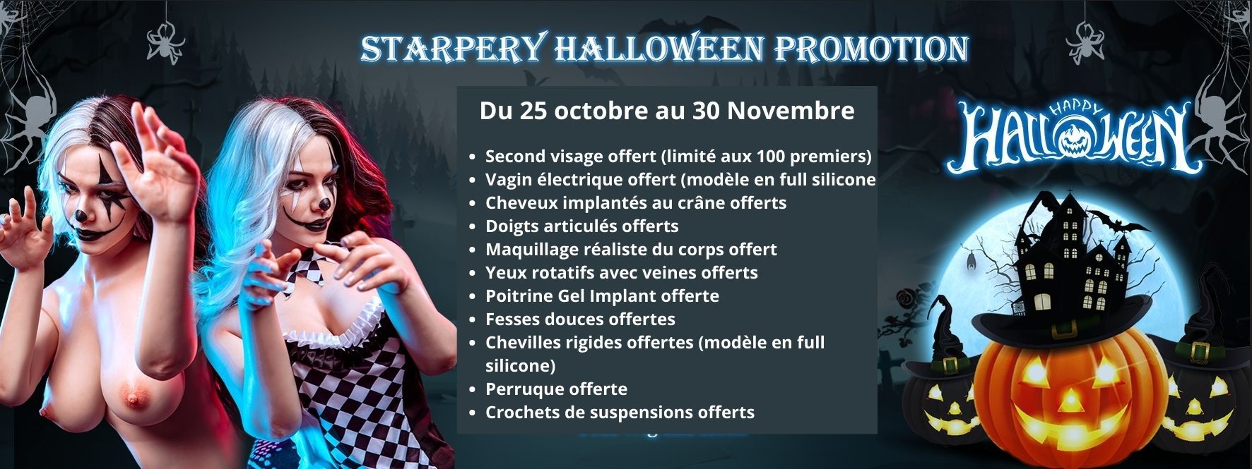 Promotion Halloween Starpery Love Doll